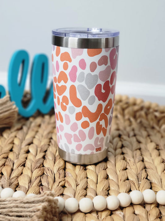 Tumbler - 20 oz cheetah