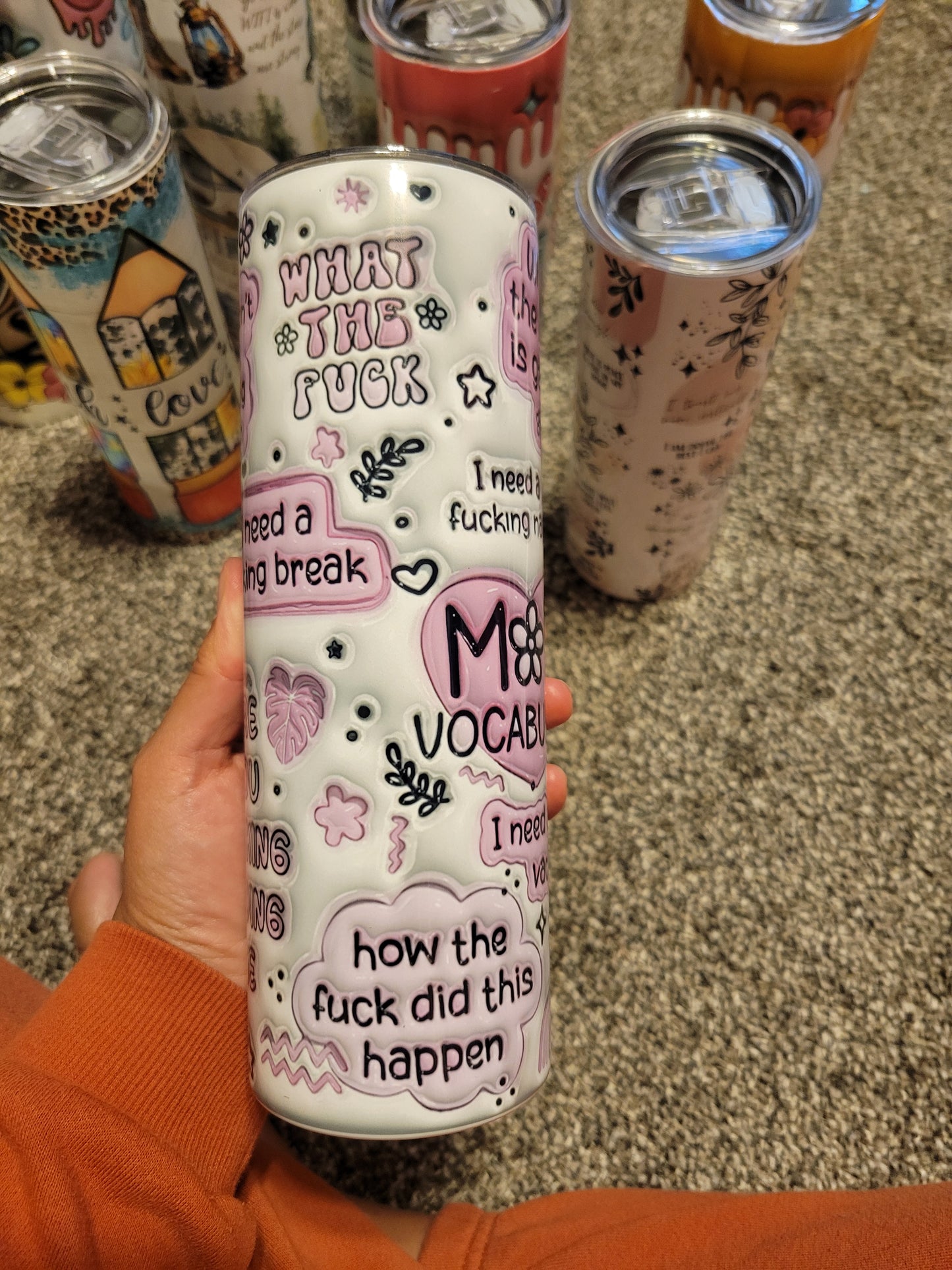 Tumbler - 20 oz mom vocab