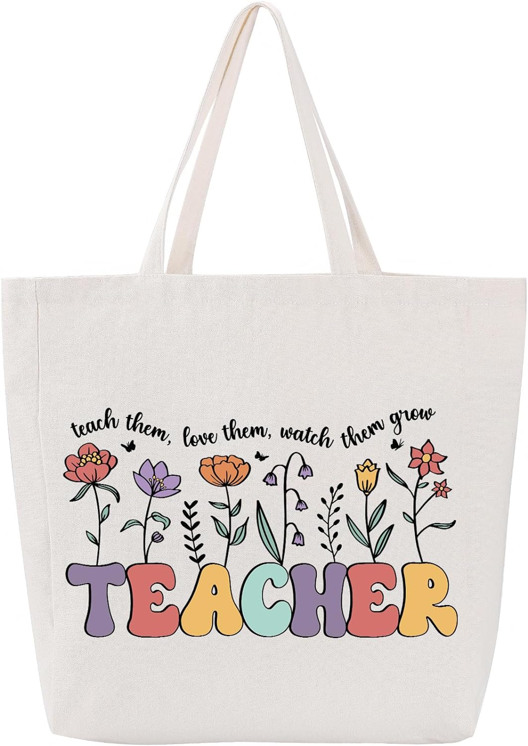 Teacher Canvas Tote Bag