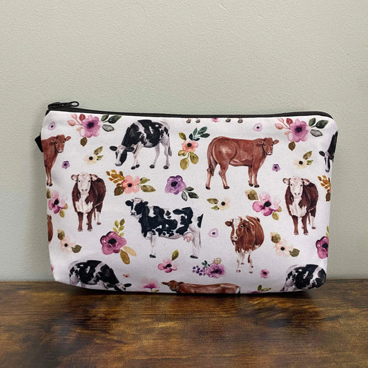 Pouch - Cows Floral