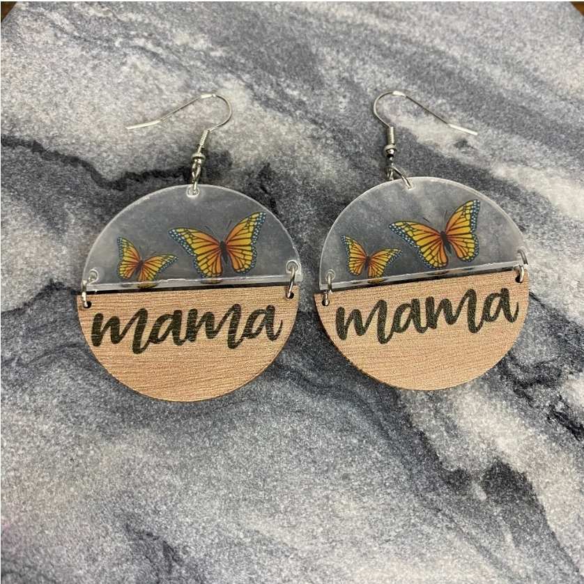 Mama Butterfly Earring