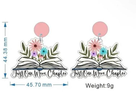 Just One More Chapter Dangle Earring