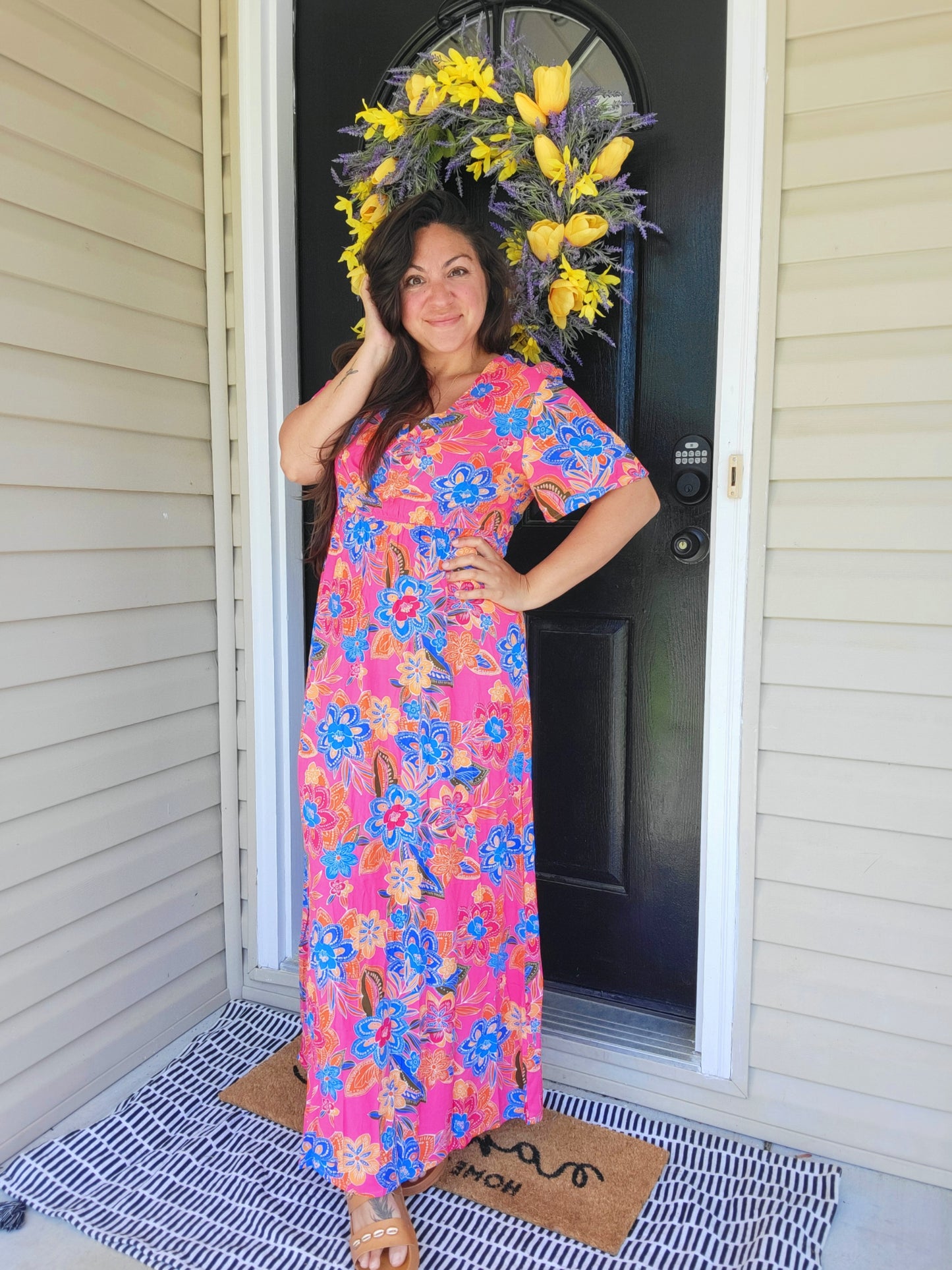 Dress - vneck maxi