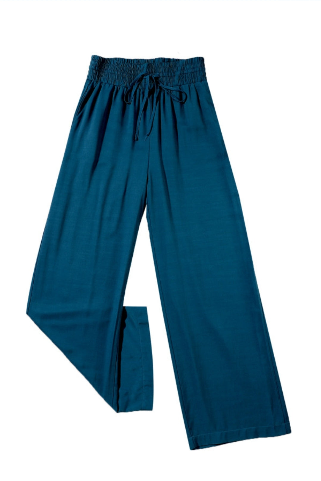 Teal wide leg pant